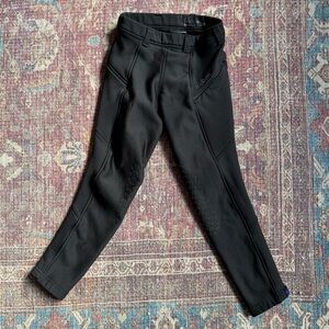 Irideon Small Kids Black Riding Pants Breeches fleece lined